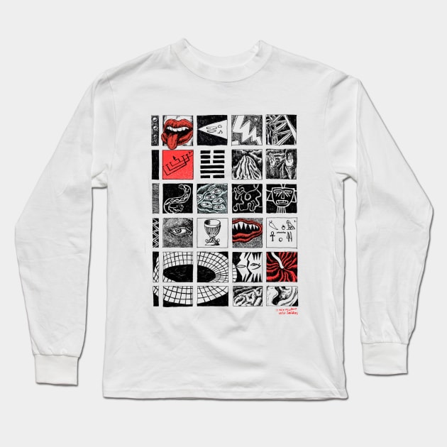 Hieroglyphics, by Maximiliano Lopez Barrios Long Sleeve T-Shirt by Grafixo Sur